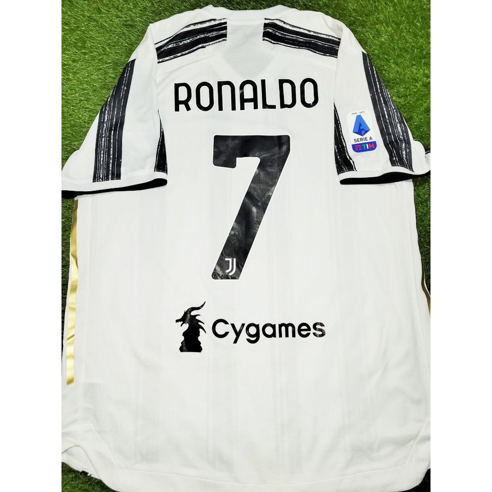 Cristiano Ronaldo Juventus 2020 2021 PLAYER ISSUE Home Soccer Jersey Shirt XL